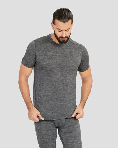 Men's All Season Merino T-Shirt | Color: Dark Grey Heather