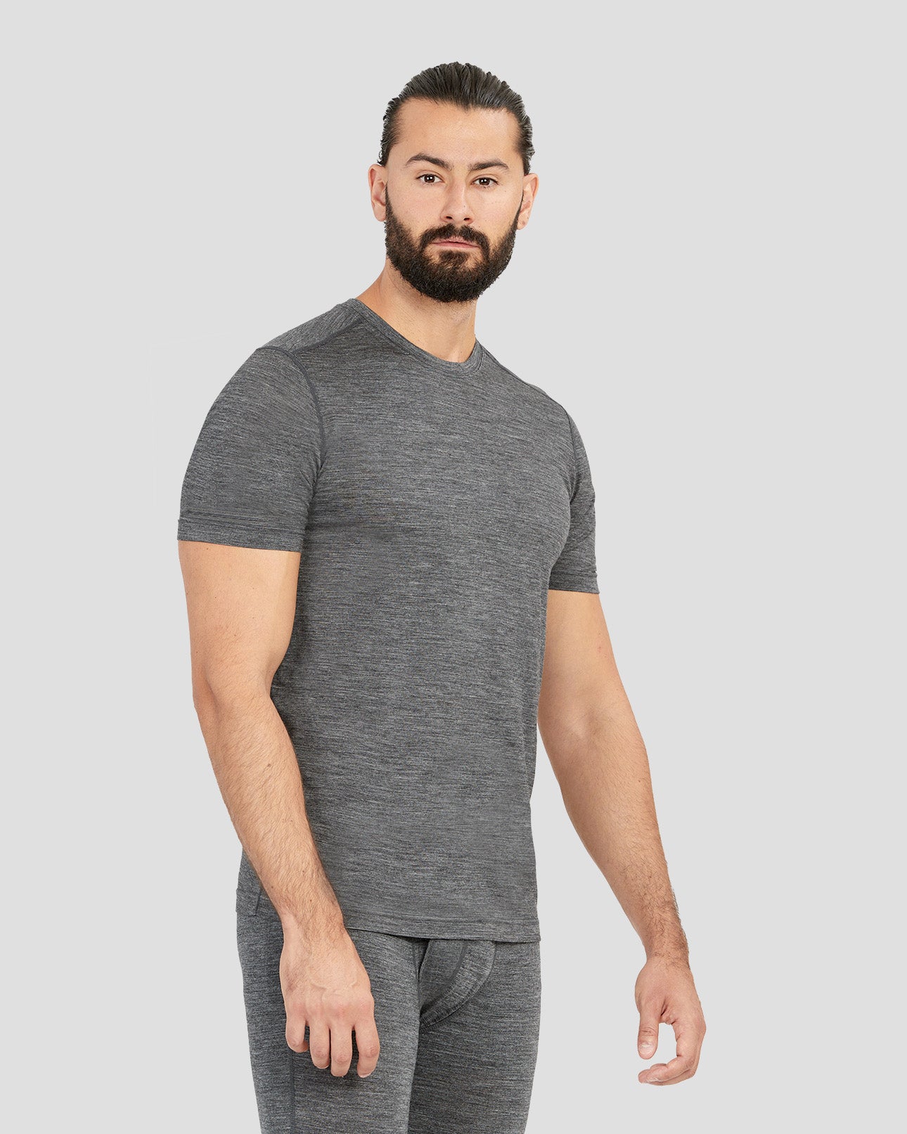 Men's All Season Merino T-Shirt | Color: Dark Grey Heather