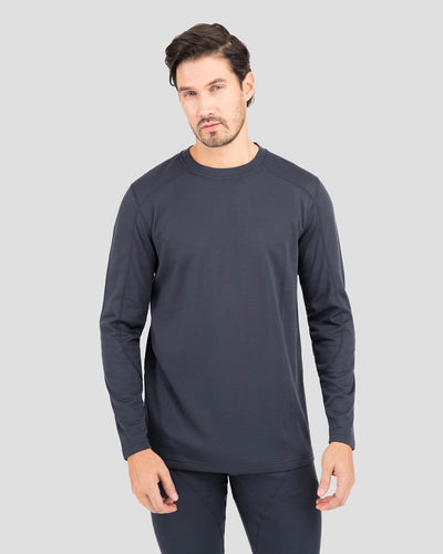 Men's Thermawool® Heavyweight Thermal Crew Shirt | Color: India Ink Heather