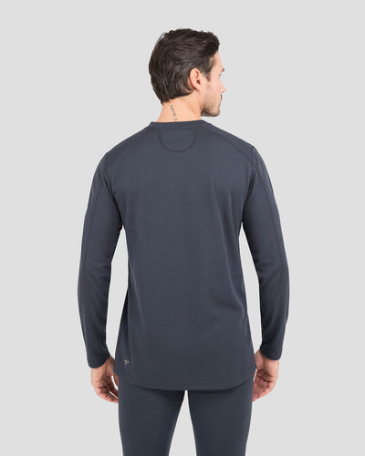 Men's Thermawool® Heavyweight Thermal Crew Shirt | Color: India Ink Heather