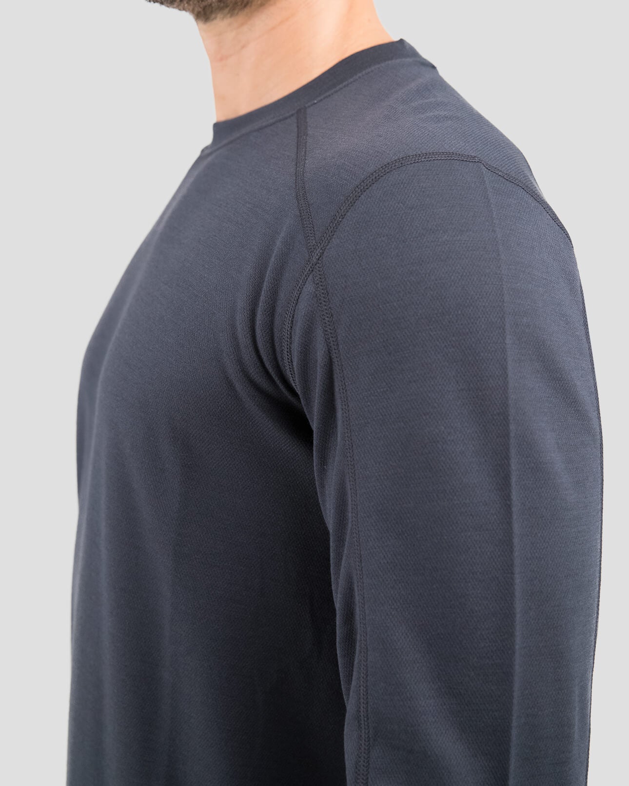 Men's Thermawool® Heavyweight Thermal Crew Shirt | Color: India Ink Heather