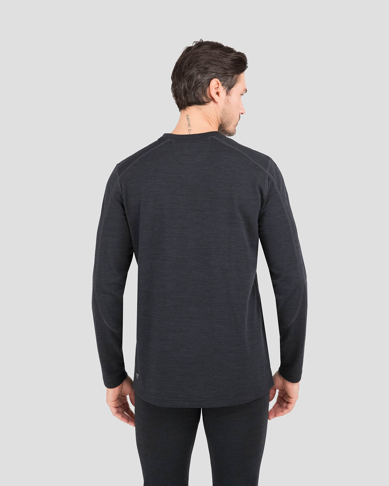 Men's Thermawool® Heavyweight Thermal Crew Shirt | Color: Smoke Heather