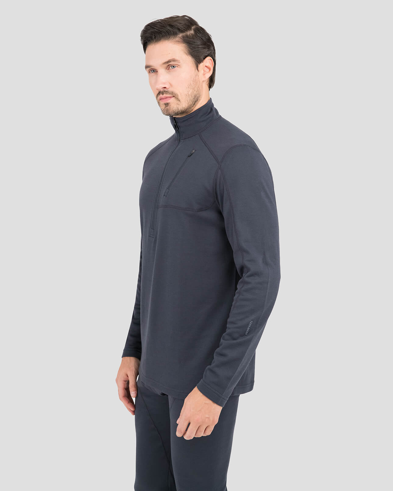 Men's Thermawool® Heavyweight Half-Zip Thermal Shirt | Color: India Ink