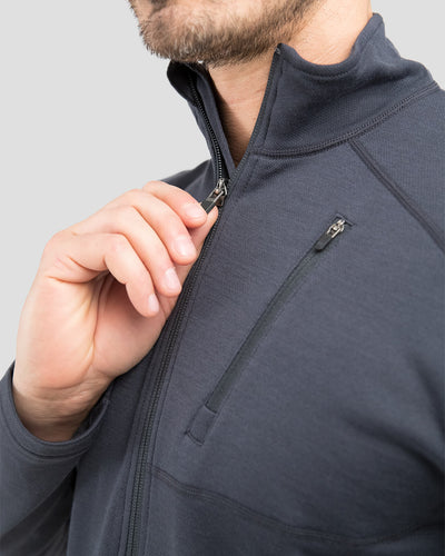 Men's Thermawool® Heavyweight Half-Zip Thermal Shirt | Color: India Ink | #color_india-ink-heather