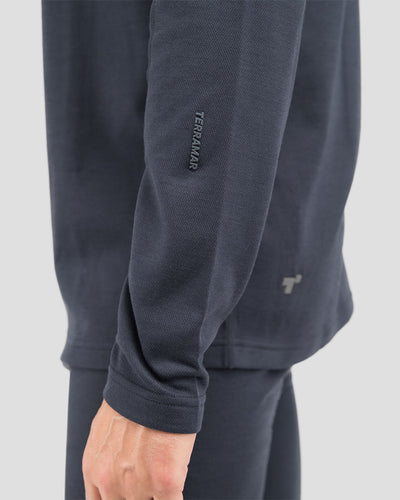Men's Thermawool® Heavyweight Half-Zip Thermal Shirt | Color: India Ink | #color_india-ink-heather