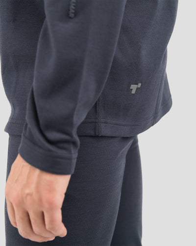 Men's Thermawool® Heavyweight Half-Zip Thermal Shirt | Color: India Ink | #color_india-ink-heather