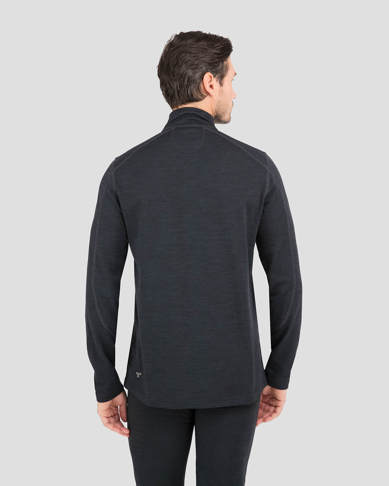 Men's Thermawool® Heavyweight Half-Zip Thermal Shirt | Color: Smoke Heather