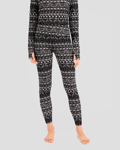 Women's Ultra Merino Pant | Color: Black Back Country | #color_black-back-country