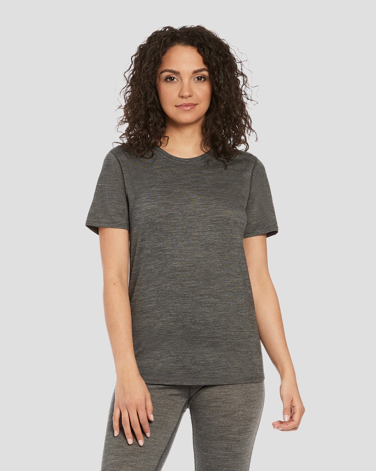 Women's All Season Merino T-Shirt | Color: Dark Grey Heather
