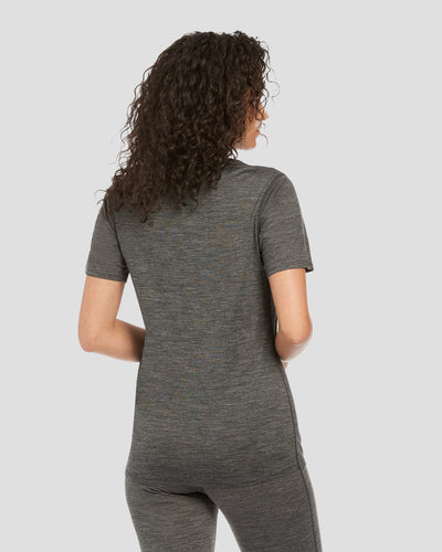 Women's All Season Merino T-Shirt | Color: Dark Grey Heather