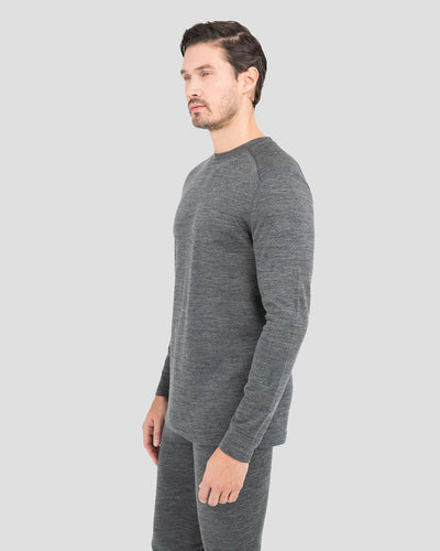Men's Ultra Merino Crew | Color: Charcoal Heather |  #color_charcoal-heather