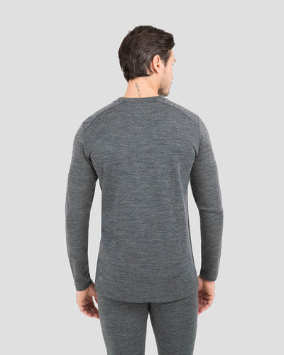 Men's Ultra Merino Crew | Color: Charcoal Heather |  #color_charcoal-heather