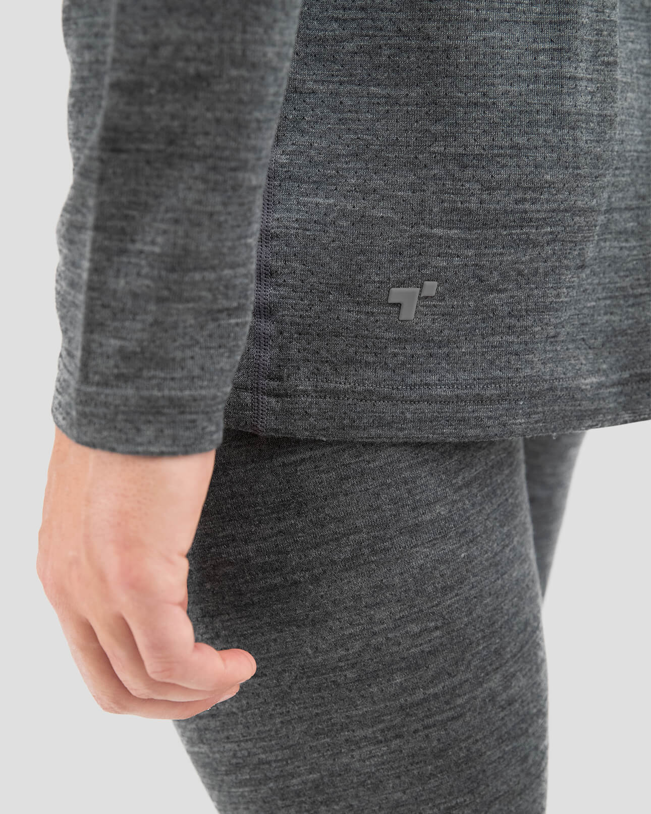 Men's Ultra Merino Crew | Color: Charcoal Heather |  #color_charcoal-heather