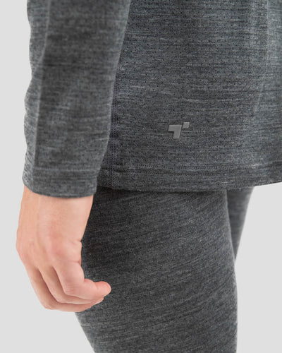 Men's Ultra Merino Crew | Color: Charcoal Heather |  #color_charcoal-heather