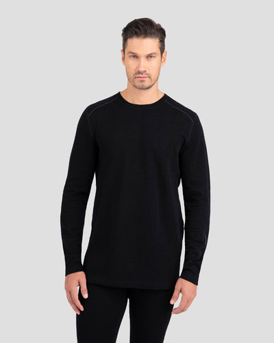Men's Ultra Merino Crew | Color: Black |  #color_black
