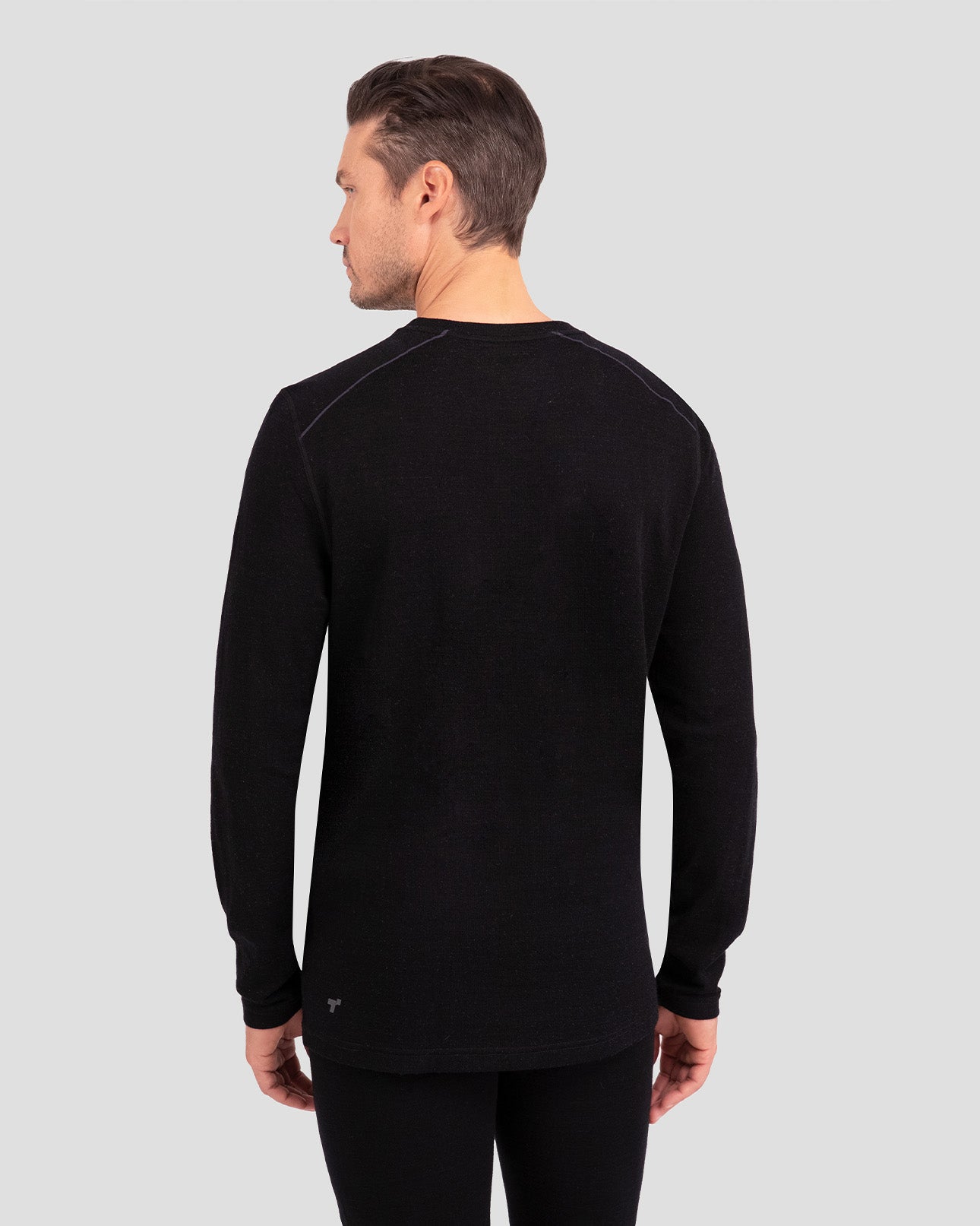 Men's Ultra Merino Crew | Color: Black |  #color_black