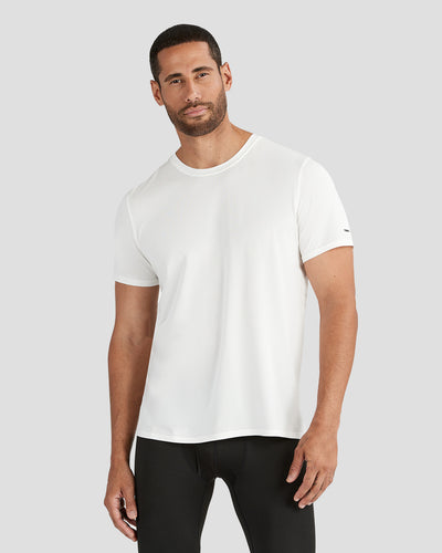 Men's Ventilator Short Sleeve Performance Tee | Color: White | #color_white