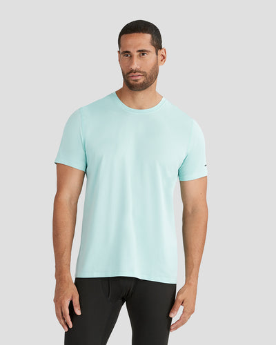 Men's Ventilator Short Sleeve Performance Tee | Color: Aqua | #color_aqua