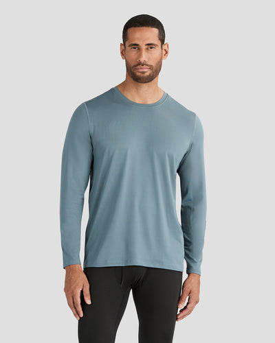 Men's Ventilator Long Sleeve Performance Tee | Color: Stormy Weather | #color_stormy-weather
