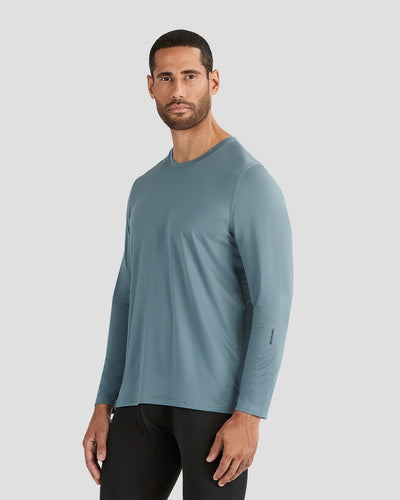 Men's Ventilator Long Sleeve Performance Tee | Color: Stormy Weather | #color_stormy-weather