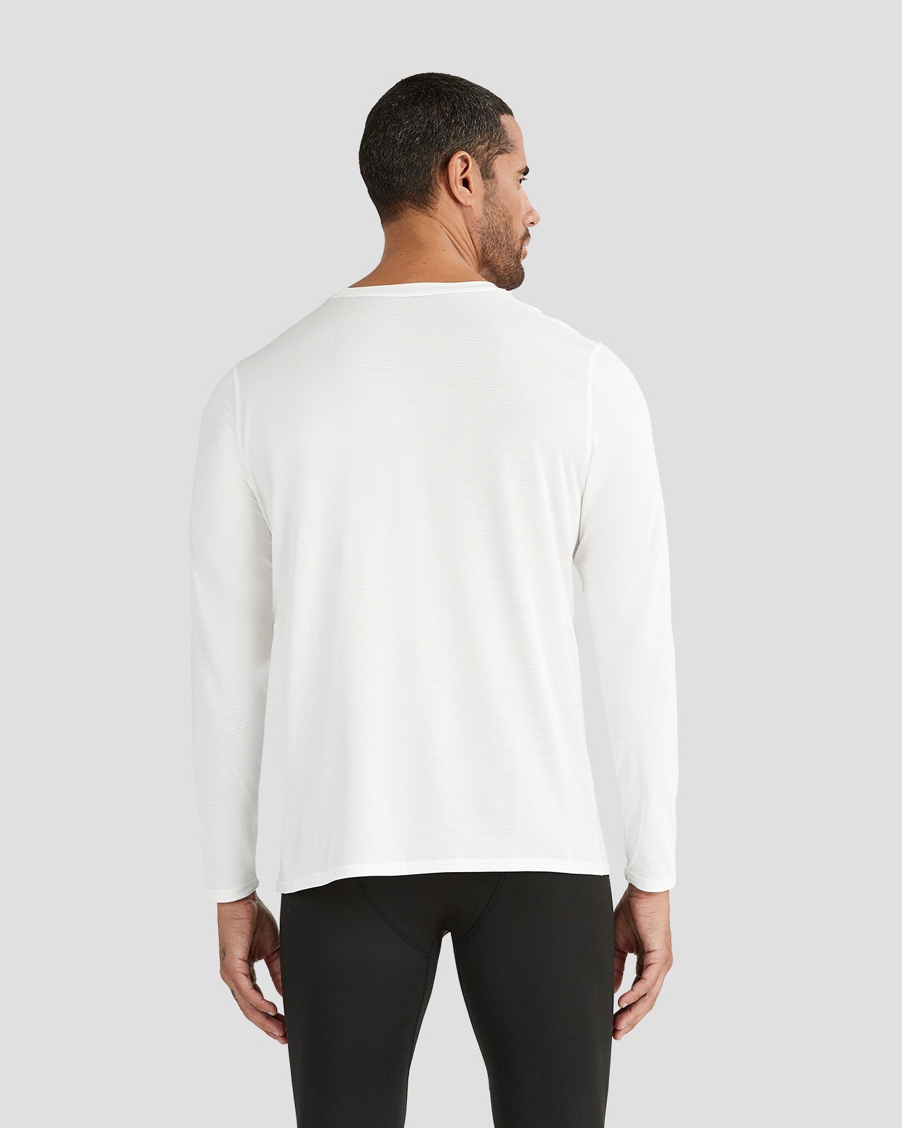 Men's Ventilator Long Sleeve Performance Tee | Color: White | #color_white