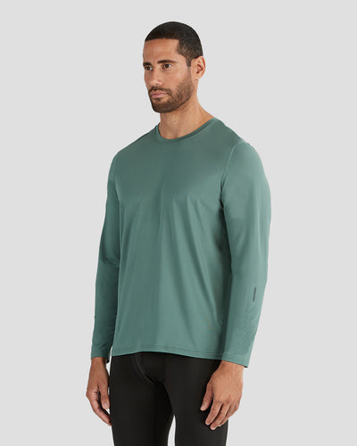 Men's Ventilator Long Sleeve Performance Tee | Color: Forest | #color_forest