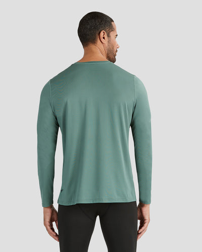 Men's Ventilator Long Sleeve Performance Tee | Color: Forest