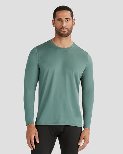 Men's Ventilator Long Sleeve Performance Tee | Color: Forest | #color_forest