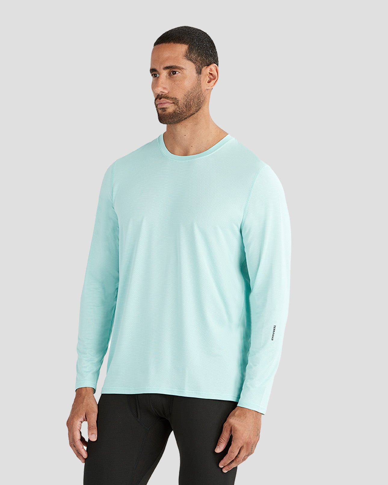 Men's Ventilator Long Sleeve Performance Tee | Color: Aqua