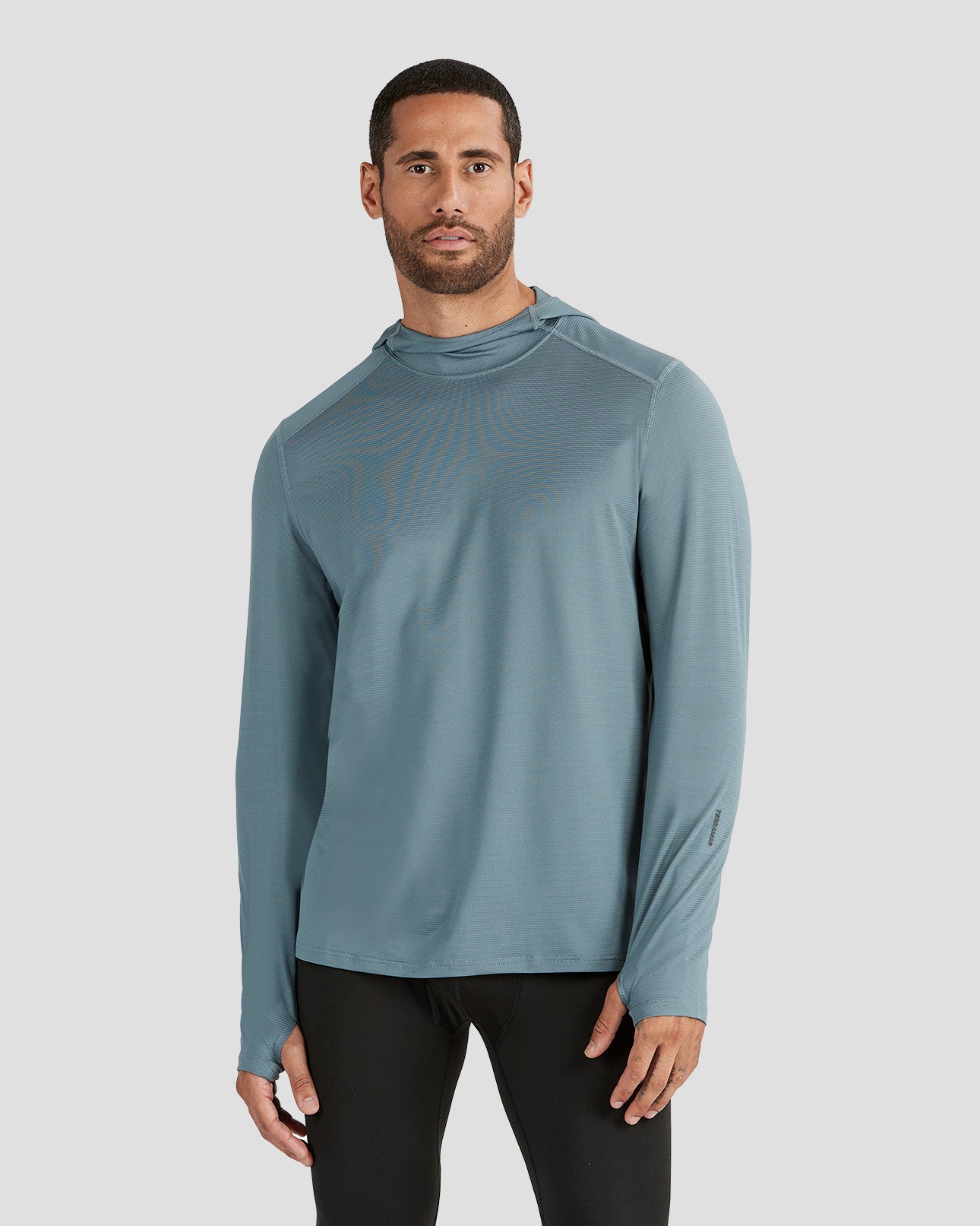 Men's Ventilator Long Sleeve Performance Hoodie | Color: Stormy Weather