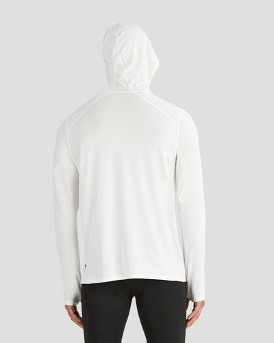 Men's Ventilator Long Sleeve Performance Hoodie | Color: White