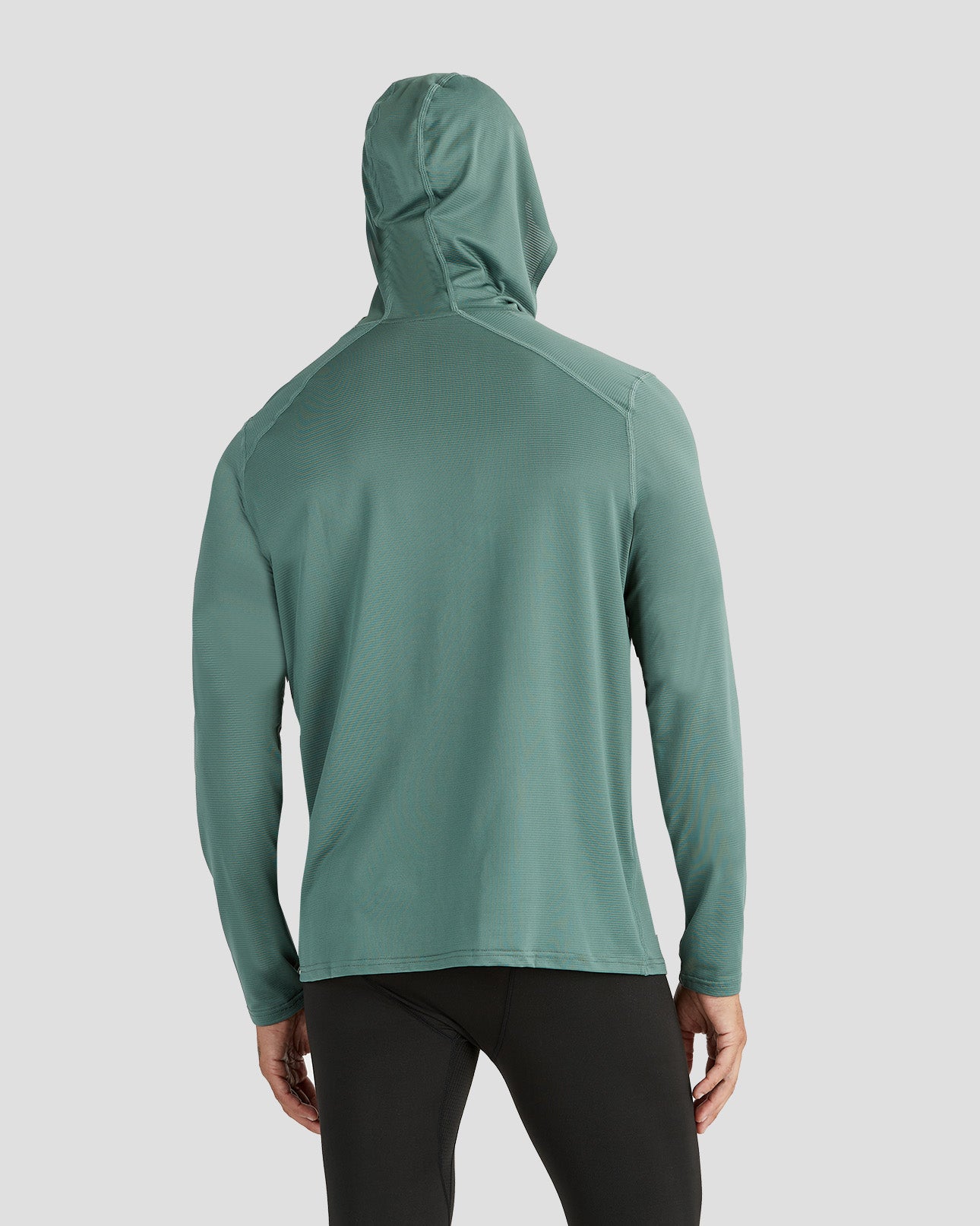 Men's Ventilator Long Sleeve Performance Hoodie | Color: Forest