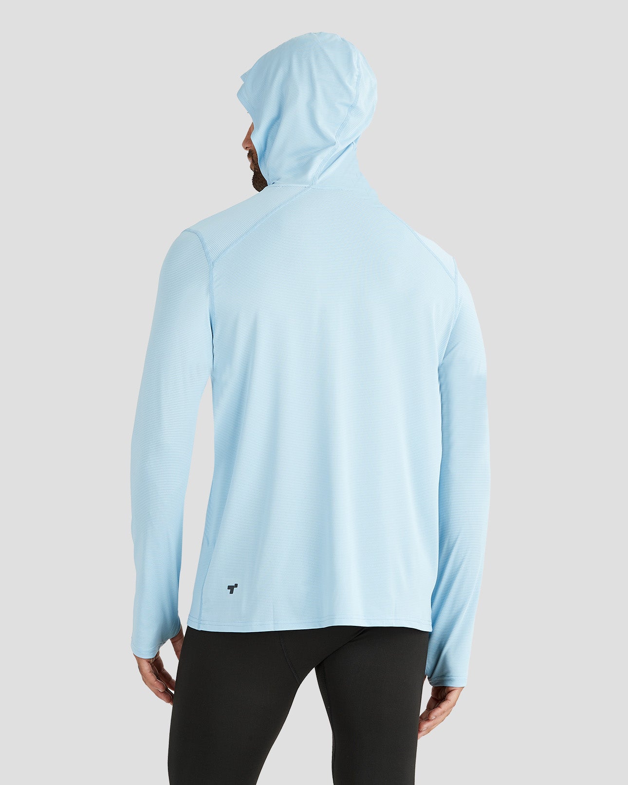 Men's Ventilator Long Sleeve Performance Hoodie | Color: Clear Water