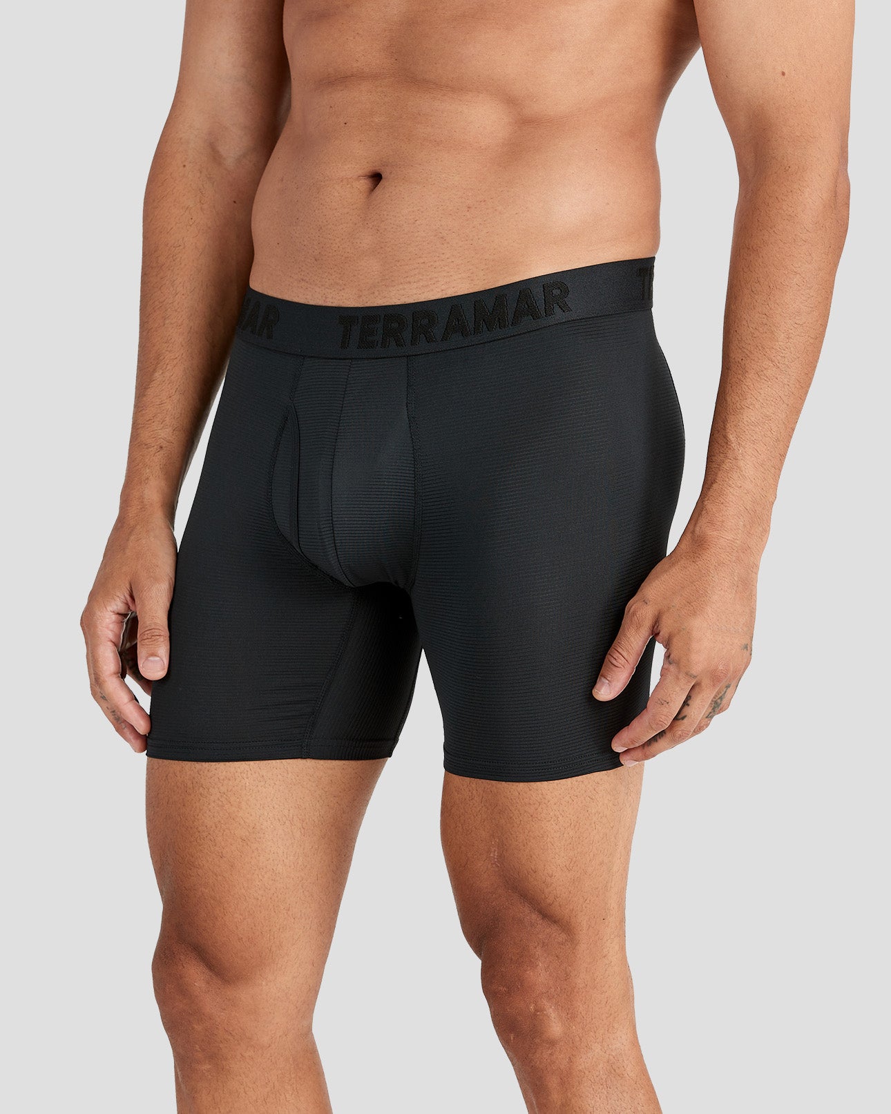 Men's Ventilator Performance Boxer Briefs (3 Pack) | Color: Black | #color_black