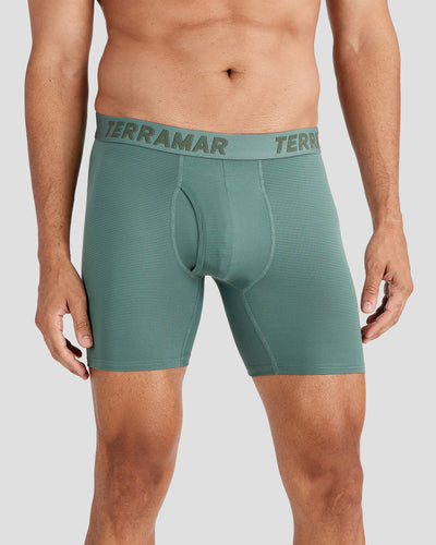 Men's Ventilator Performance Boxer Briefs (3 Pack) | Color: Dark Forest | #color_dark-forest