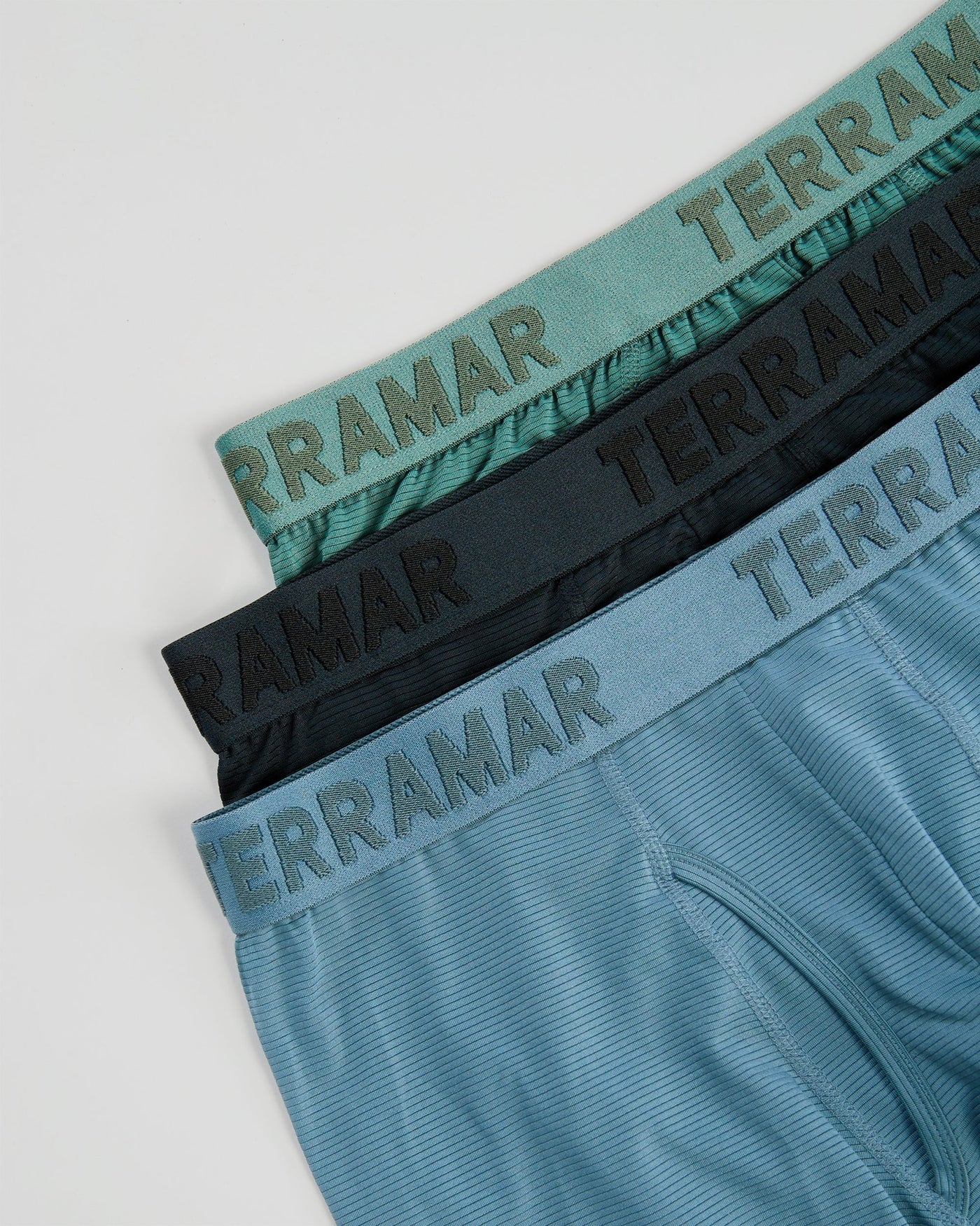 Men's Ventilator Performance Boxer Briefs (3 Pack) | Color: Dark Forest / Stormy Weather / Black | #color_dark-forest-stormy-weather-black