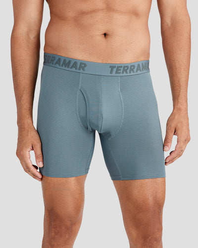 Men's Ventilator Performance Boxer Briefs (3 Pack) | Color: Stormy Weather | #color_stormy-weather