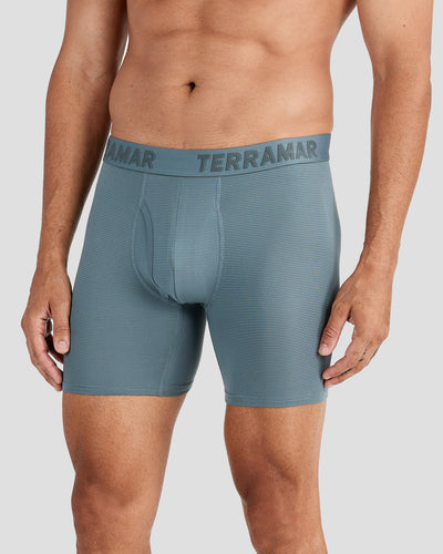 Men's Ventilator Performance Boxer Briefs (3 Pack) | Color: Stormy Weather | #color_stormy-weather