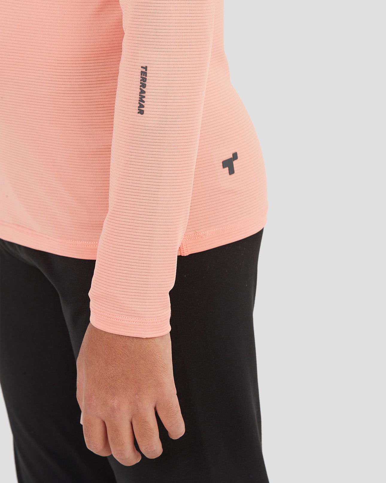 Kid's Ventilator Long Sleeve Performance Tee | Color: Coral | #color_coral