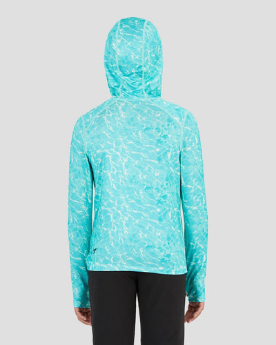 Kids' Ventilator All-Season Performance Hoodie | Color: Tropical Water Print