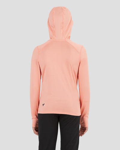 Kids' Ventilator All-Season Performance Hoodie | Color: Coral