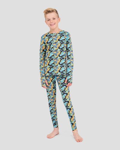 Kids' Thermolator® Midweight Performance Baselayer Pants | Color: To The Peak Camo