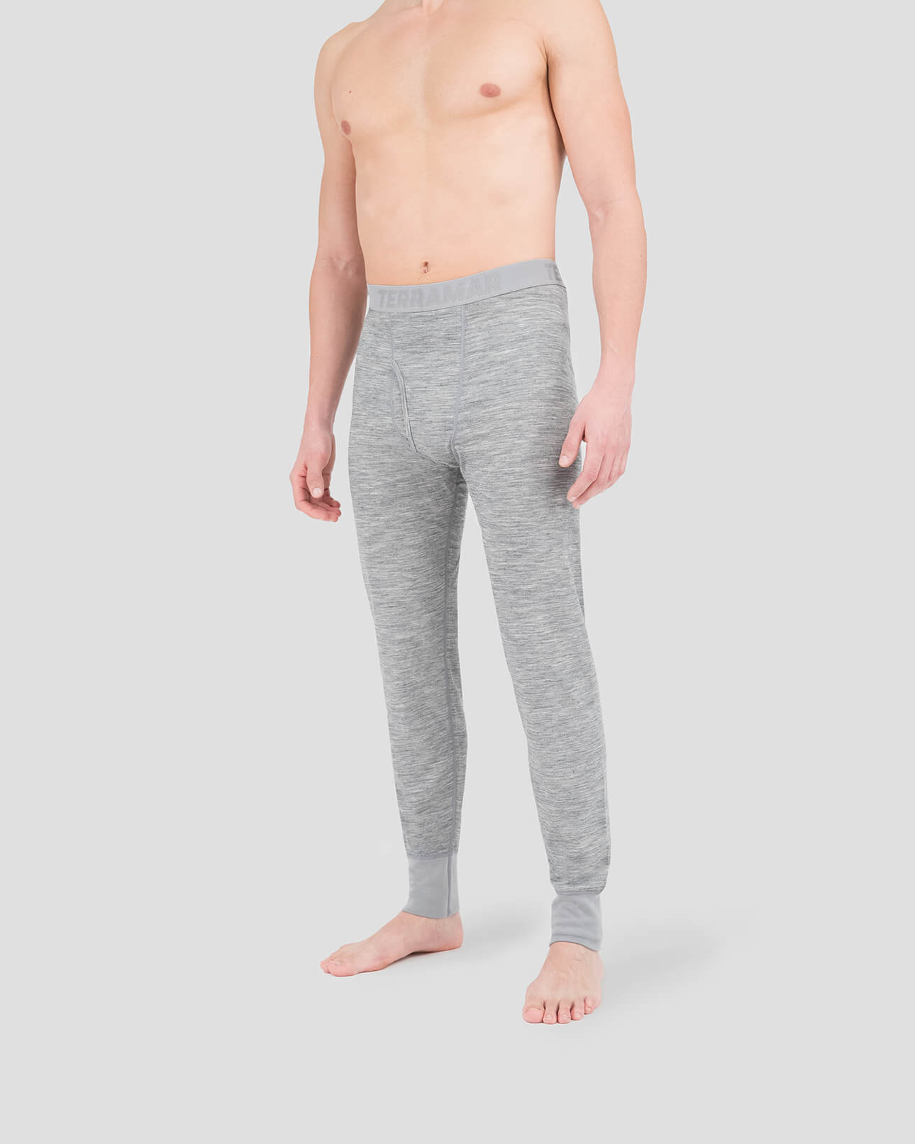 Men's Heritage Heavyweight Merino Wool Bi-Layer Thermal Pants | Color: Grey Heather