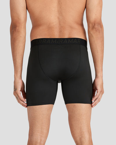 Men's Pro Jersey Wind 3-Inch Boxer Briefs | Color: Black | #color_black