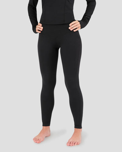 Women's Cloud Nine Midweight Performance Baselayer Leggings | Color: Black |  #color_black