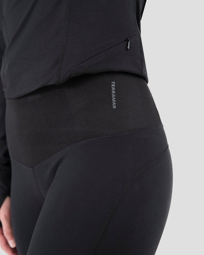 Women's Cloud Nine Midweight Performance Baselayer Leggings | Color: Black