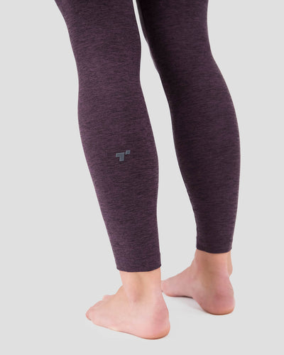 Women's Cloud Nine Midweight Performance Baselayer Leggings | Color: Blackberry Melange |  #color_blackberry-melange