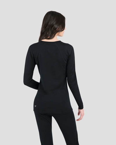Women's Thermapeak® Heritage Midweight Thermal Crew Shirt | Color: Black