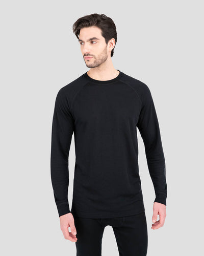 Men's Thermapeak® Heritage Midweight Thermal Crew Shirt | Color: Black