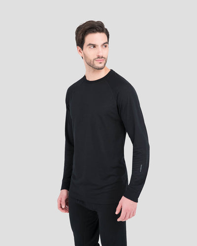 Men's Thermapeak® Heritage Midweight Thermal Crew Shirt | Color: Black